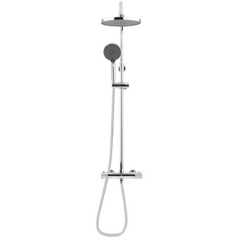 Swiss Aqua Technologies – Colonne de douche thermostatique XXL 240 SATSSTK – Mitigeur en métal – Douchette 3 jets – Longueur flexible 1500 mm – Chrome (1/5)