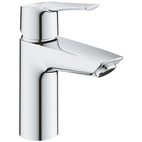 Mitigeur de lavabo monocommande 23550002 – Finition chrome – Hauteur 16.5cm – Limiteur de débit ajustable – GROHE QuickTool inclus