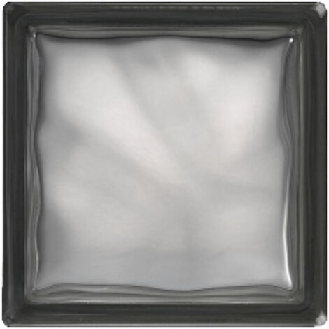Glassblocks Luxfera brique de verre 19x19x8 cm, Gris transparent brillant (1908WGREY)