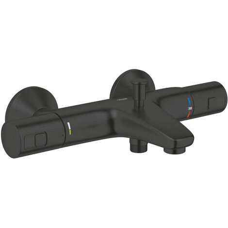 Mitigeur bain/douche thermostatique G345982430 – Finition noir mat – Montage mural GROHE TurboStat – Technologie Water Saving (1/3)