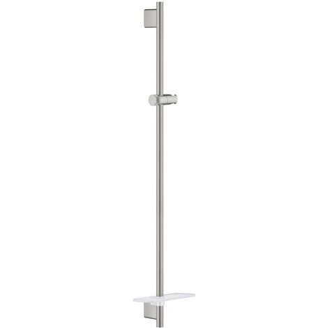 Grohe Rainshower Smartactive Barre de douche 900mm avec curseur et support orientable, Supersteel (26603DC0)