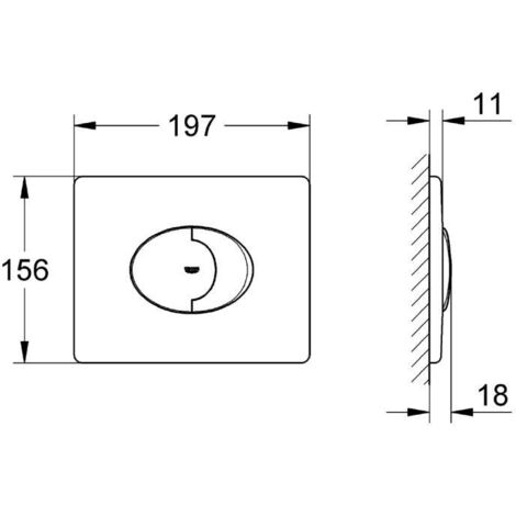 Grohe Plaque de Commande WC Skate Air (38506000)