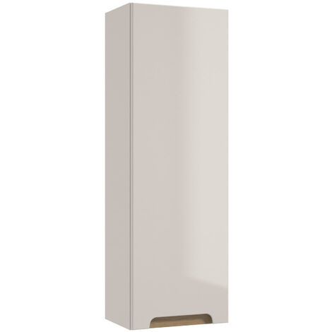 Naturel – Meuble de salle de bain blanc 30x90x22 cm – Armoire murale – 1 porte réversible – Système Soft Close – STILLAC03002