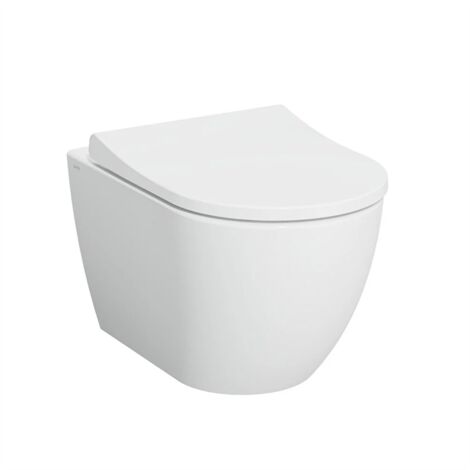 Villeroy & Boch ViConnect Pro Pack WC Bâti-support +WC sans bride Vitra S60 + Abattant SoftClose + Plaque Blanche (ViConnectS60-2)