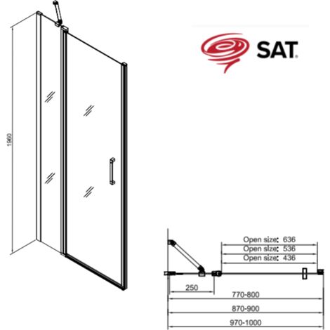 EMKE Joint De Remplacement Pour Parois De Douche Pour Verre De 4 à 6 Mm L 1000 Mm Type A 89788803