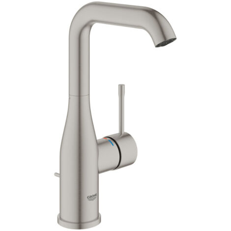 Grohe Essence Mitigeur Monocommande Lavabo, Taille L, SuperSteel (24174DC1)
