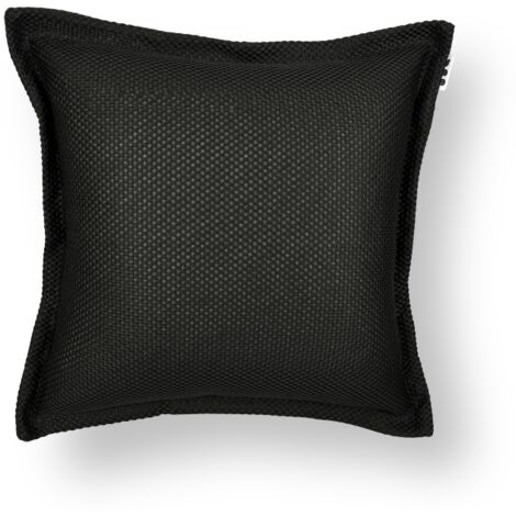 Soo Santaï Small Cushion Floating coussin flottant 45x45x25cm, resistant aux UV, Noir, sans polystyrène (1/2)