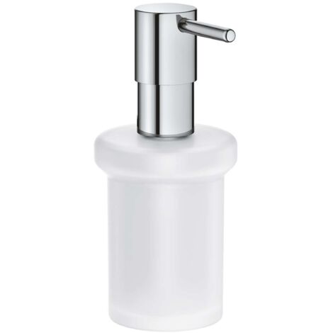 Grohe – Distributeur de savon en verre dépoli 160 ml – Fixation murale – Finition chromée durable – 40394001