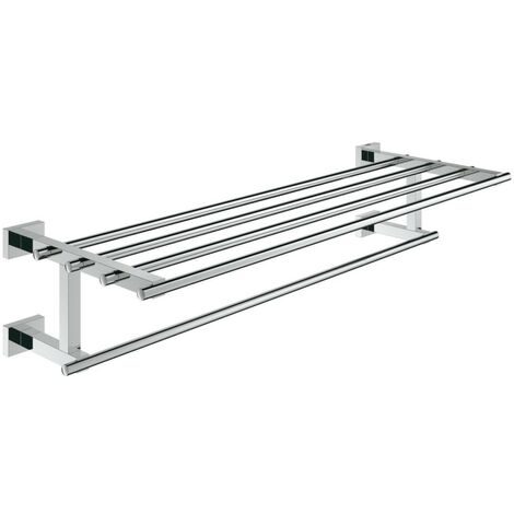 Porte-serviettes chrome 600 mm avec fixation invisible – Finition GROHE StarLight® – 40512001 (1/5)