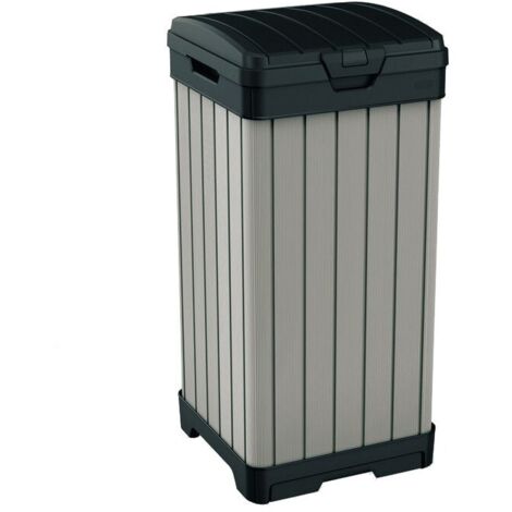 Poubelle Keter Rockford 124L Gris 41x41x87.4cm