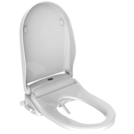 Swiss Aqua Technologies – Siège abattant bidet japonais SATB094 – SoftClose – Surface antibactérienne – Éclairage nocturne – Compatible toilettes arrondies
