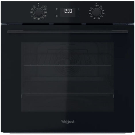 Whirlpool – Four chaleur tournante 71 L – 8 programmes cuisson – OMK58CU1SB – Chaleur tournante pulsée – Panneaux autonettoyants – Classe A+