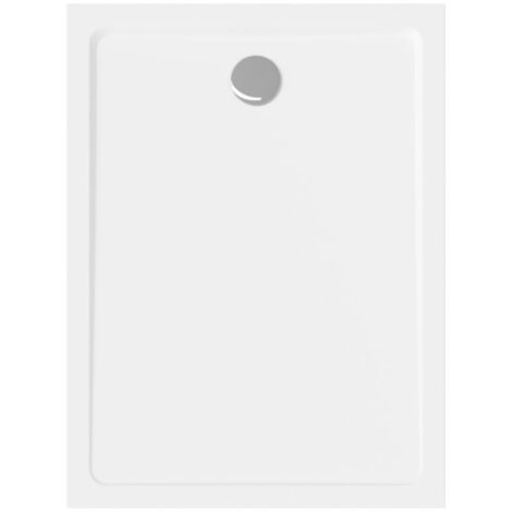 Swiss Aqua Technologies – Receveur de douche rectangulaire 140x80 cm – Marbre coulé blanc – Antidérapant – SATSVPRO14080 – Écologique et antibactérien (1/5)