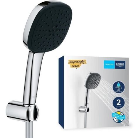 Vitalio Comfort 110 Set de douche avec support mural + Douchette 2 jets, chrome (G26399001) (1/5)
