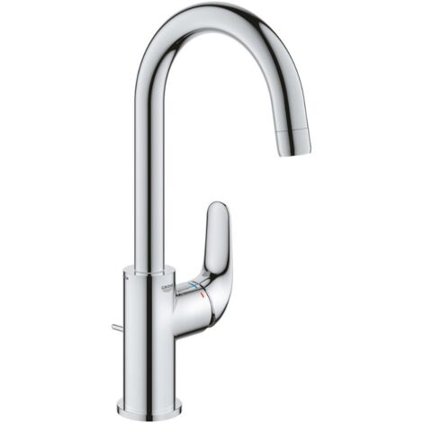 Grohe – Mitigeur de lavabo monocommande 311mm – Finition chromée – Bec pivotant 360° – Montage monotrou – 24330001 (1/5)