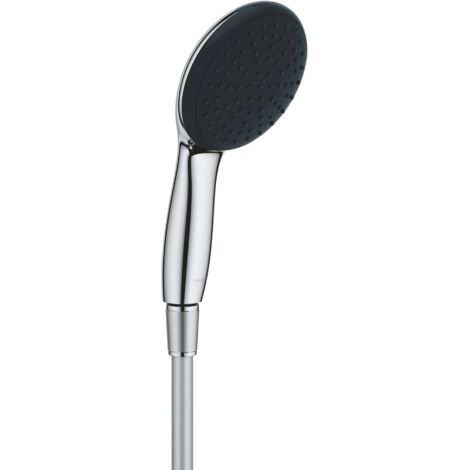 Grohe – Pommeau de douche 110mm avec flexible 150 cm – Jet pluie – Finition chrome – Économie d'eau 7,6 l/min – 26720001 (1/5)