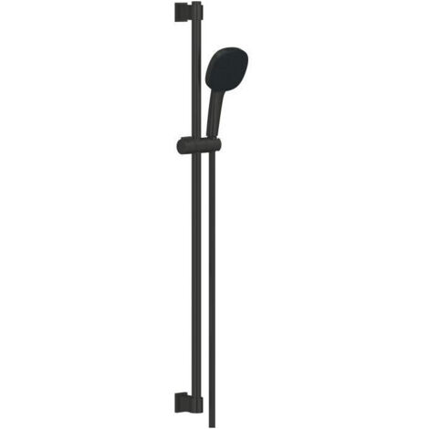 Grohe Vitalio Comfort - Set pomme de douche, barre et flexible, 2 jets, noir mat 269302431 (1/8)