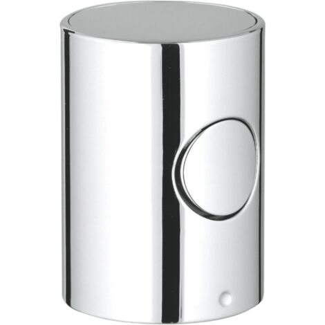 Poignée en métal DN 15 – Finition chromée – GROHE EcoButton – Technologie CoolTouch pour sécurité – Compatible avec mitigeurs de lavabo