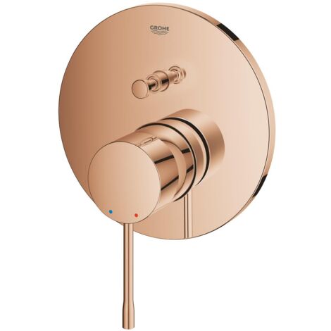 Mitigeur monocommande 2 sorties avec inverseur – Finition cuivre – Débit 27 l/min – Cartouche céramique 46 mm GROHE SilkMove - G24058DA1 (1/4)