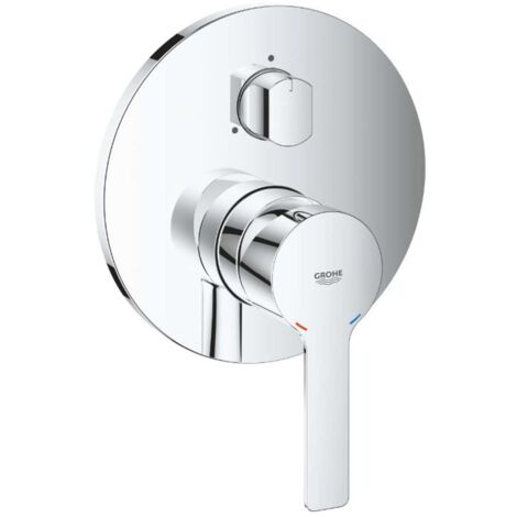Grohe – Mitigeur de douche encastré 3 sorties – Finition chrome – Inverseur 3 sorties – Débit 27 l/min – 24095001 (1/7)