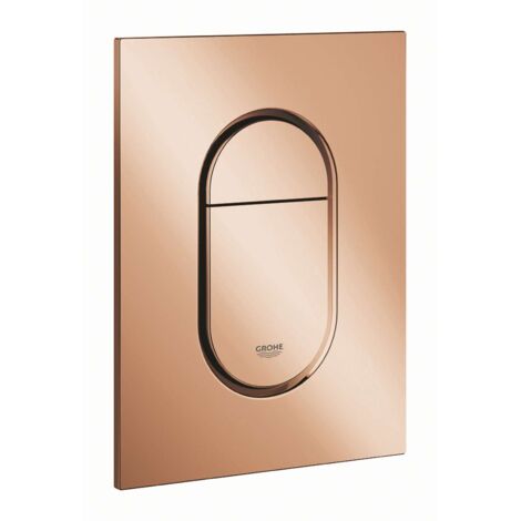 Grohe – Plaque de commande WC double touche – Montage vertical – 130 x 172 mm – ABS finition brillante – Économie d'eau (1/5)