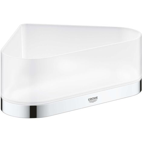 Grohe – Panier d'angle avec support invisible – Métal et matériau synthétique – Finition chrome durable – Pour douche moderne - G41038000 (1/4)