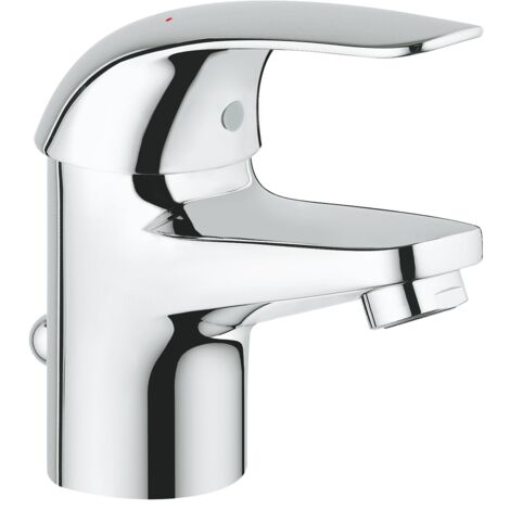 Mitigeur de lavabo taille S G23919000 – Installation monotrou – Levier métal – Cartouche céramique GROHE SilkMove 35 mm – Finition chrome
