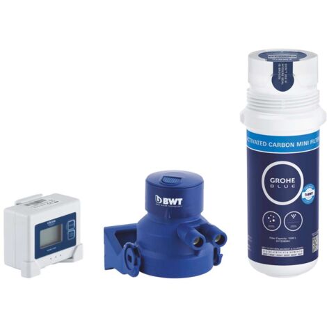 Filtre à charbon actif pour eau douce – Réduction chlore et odeur – Capacité 1500L – Compatible mitigeurs GROHE Blue Pure – 41136000 (1/4)
