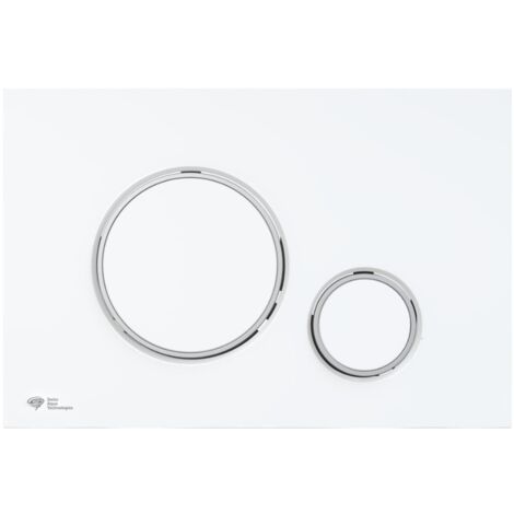Swiss Aqua Technologies Plaque de commande double touche en plastique, blanc mat/chrome brillant (SATAT76) (1/5)