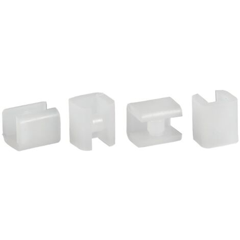 Swiss Aqua Technologies Jeu de 4 pieds de rechange pour tabouret de douche autoportant en plastique, transparent (NDSATSTOLPLASTT)