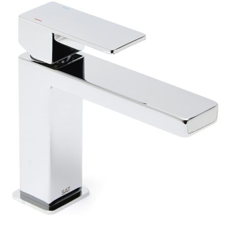 Swiss Aqua Technologies Vision mitigeur lavabo à levier sur pied, sans vidage, chrome brillant (SATBSVI271) (1/5)