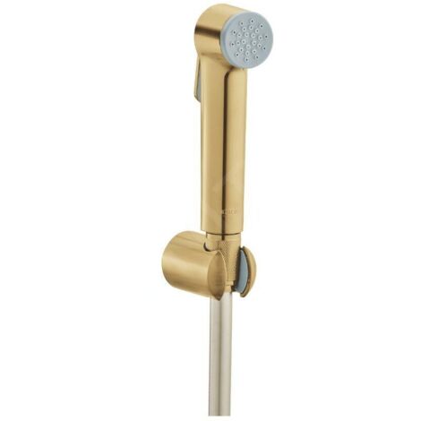 Grohe – Douchette de bidet avec support et flexible – Finition Cool Sunrise brossé – Silverflex Long-Life 1250 mm – 27513GN1 (1/3)