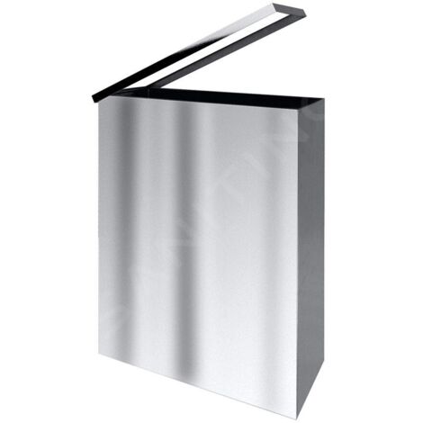 Sapho Série Hôtel - Poubelle mural 25 l, inox brossé XP006 (1/2)