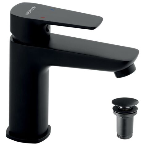 Novaservis Metalia 58 - Mitigeur de lavabo avec garniture de vidage, noir 58003,5 (1/3)