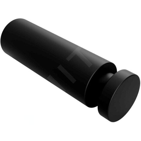 Sapho – Patère de salle de bain noire – Installation par perçage – Laiton pour bois dur – Dimensions 16x16x55mm – XR213B (1/2)