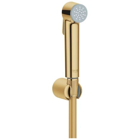 Grohe – Douchette de bidet avec support et flexible – Finition Cool Sunrise – Technologie SpeedClean – Système TwistStop – 27513GL1