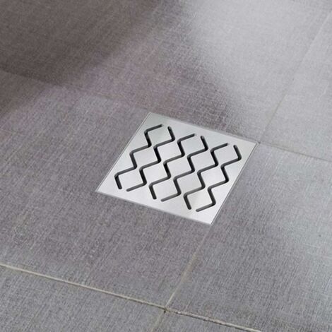 Grille d’évacuation Ravak 10 cm motif vague, inox (X01435) (1/3)