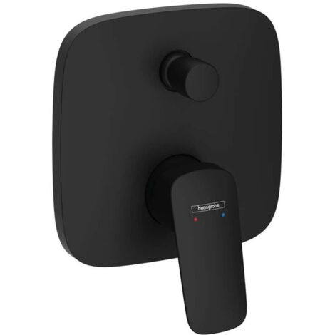 Hansgrohe – Mitigeur de douche encastré 2 sorties noir mat – Compatible iBox universal – Débit 21 l/min – Limiteur de température réglable – 71405670 (1/6)