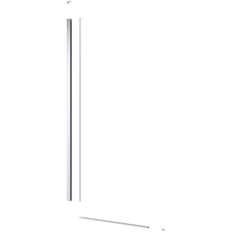 Swiss Aqua Technologies Walk-in set d'installation pour paroi de douche avec cloison abaissée, profilé, rail inférieur et kit de montage (SATWISPROFIL)