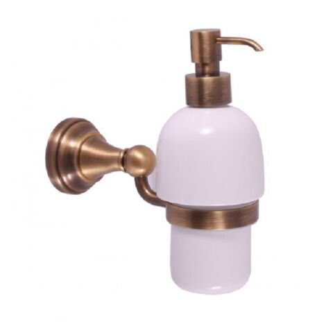 Distributeur de savon rétro MORAVA en bronze 18,1x7,15 x19 cm (1/3)