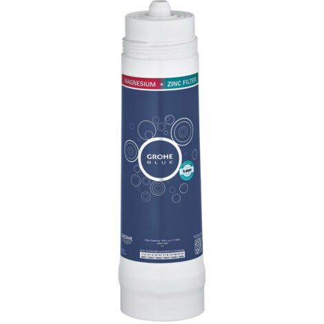 Filtre magnésium et zinc 400 L pour systèmes GROHE Blue – Filtration 5 phases – Enrichissement 35 mg/l de magnésium – 40691002