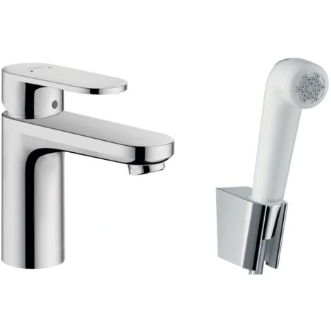 Hansgrohe Vernis Blend - Mitigeur de lavabo avec douchette à main Bidette, chrome 71215000 (1/5)