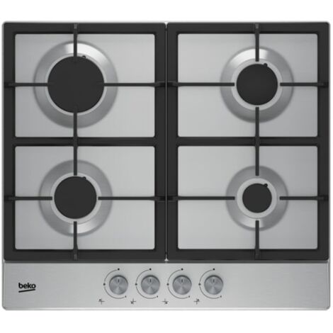 beko BEKO HIAG 64225 SX hob Stainless steel Built-in Gas 4 zone s (HIAG64225SX)