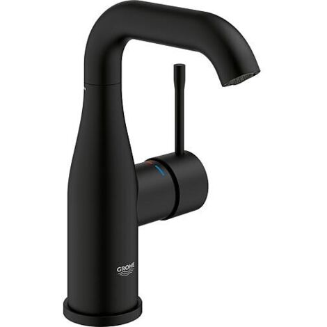 Grohe – Mitigeur de lavabo monocommande 24176KF1 – Finition noir mat – Débit 5 l/min – Installation rapide – Bec mobile avec mousseur (1/6)