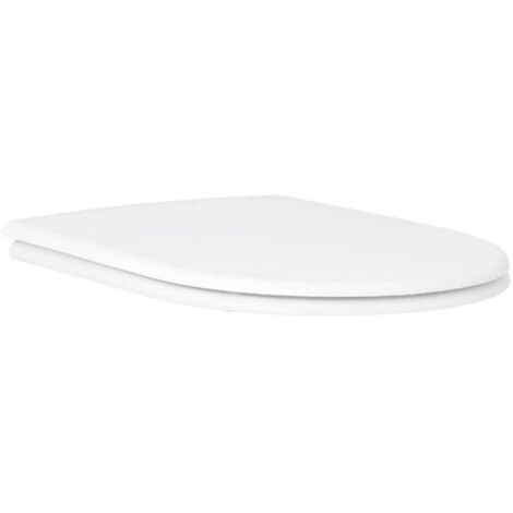 Grohe – Abattant WC SoftClose 39577001 – Duroplast blanc brillant – Déclipsable – Fermeture silencieuse – Pour installation facile (1/5)
