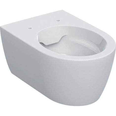 Geberit – WC suspendu Rimfree à chasse profonde – Céramique blanche – Longueur 53 cm – Fixation murale facile – Design fermé (1/7)