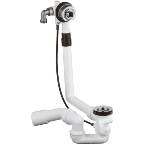 Grohe – Garniture de remplissage et vidage baignoire – Finition métal – Compatible baignoires spéciales – 28991000 (1/6)