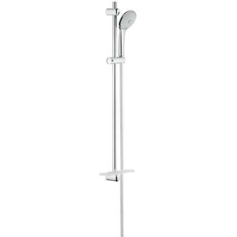 Grohe – Douchette à main Euphoria Massage 27226001 – 3 jets – Barre de douche 900 mm – Finition chrome – Flexible Silverflex 1750 mm (1/10)