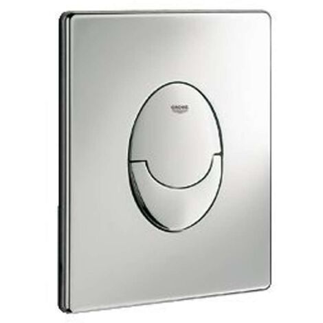 Grohe – Plaque de commande WC double touche – Finition brillante en ABS – Compatible avec mécanisme AV1 – Montage vertical (1/5)