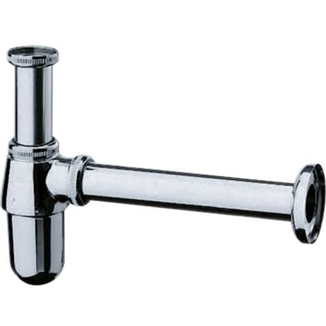 Hansgrohe – Siphon de lavabo en laiton chromé – Filetage 33 x 42 mm – Tube d'entrée extensible 95 mm – Réglable en hauteur 35 à 95 mm (1/3)